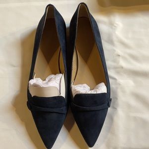 Ann Taylor January Suede Button Flat